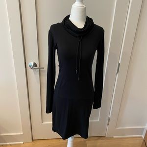 NWT - cowl neck cotton dress with hand warmer pocket across the front, size XS